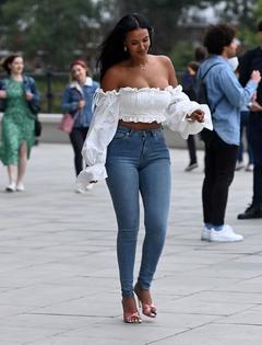Maya Jama out in London