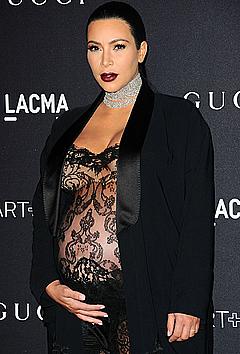 Pregnant Kim Kardashian at LACMA 2015 Art+Film Gala Honoring James Turrell And Alejandro G Inarritu