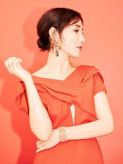 Sibel Kekilli in red dress for Felix Krüger photoshoot