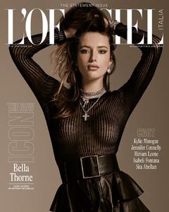 Bella Thorne in see through top for L'Officiel Magazine, Italia - September 2019
