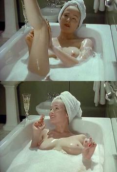 Jennifer Ehle nude in a bathtub collage from The Camomile Lawn