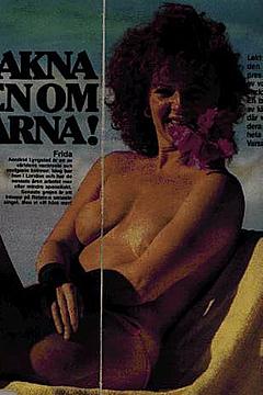 Anni-Frid Lyngstad from ABBA sunbathing topless