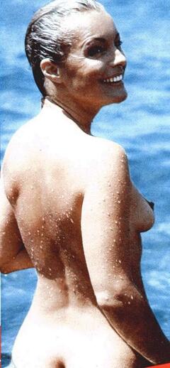 Romy Schneider nude paparazzi photo