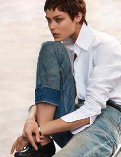 Dutch fashion model Birgit Kos for US Harper's Bazaar - March 2020