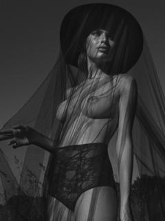 Maja Krag nude tits in nature