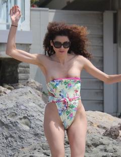 Blanca Blanco tits slip paparazzi photo