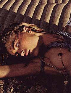 Jana Knauerova nude tit in a desert