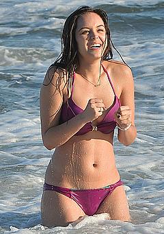 Hayley Orrantia in bikini