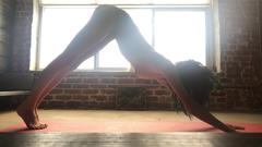 Janice Griffith doing yoga topless