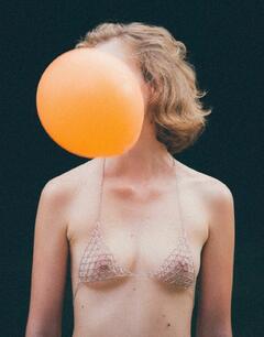 Ambre Renard almost topless by Arnaud Ele