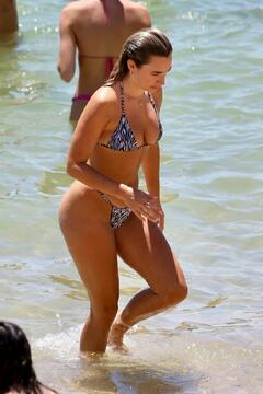 Cassidy McGill shows off her amazing body in a barely there bikini at Nielsen Park Beach in Sydney - January 2025
