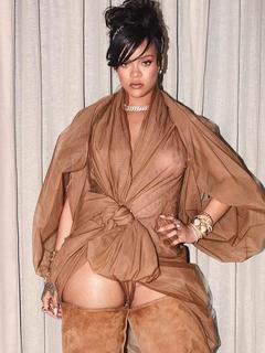 Rihanna see through blouse