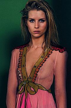 Lottie Moss in see through dress