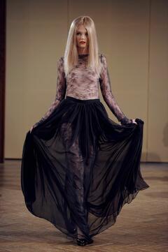 Bonnie Strange see through to tits runway photo