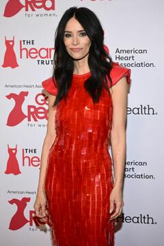 Abigail Spencer in red dress at Red Dress Collection, Jazz at Lincoln Center in New York - January 2025