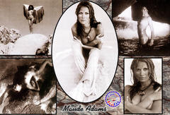 Maud Adams nude black-&-white collage