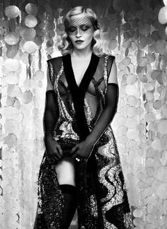 Madonna nude tits under see through dress