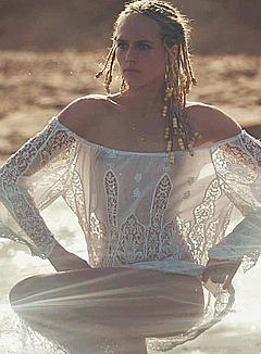 Tosca Dekker see through dress