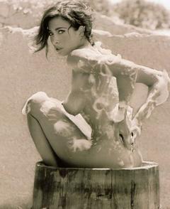 Randi Ingerman naked black-&-white image