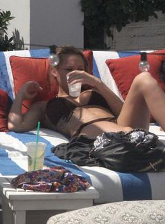 Haley King in bikini