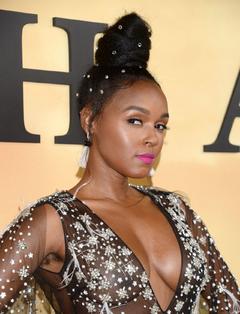 Janelle Monae cleavage at The Orpheum Theatre, Los Angeles CA, United States of America