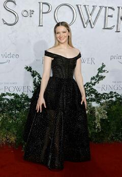 Morfydd Clark attending the premiere of The Rings of Power in Los Angeles