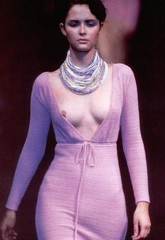 Shirley Mallman nipple slip runway photo
