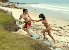 Camila Puerto and Alejandra Guilmant topless at Narcos Mexico