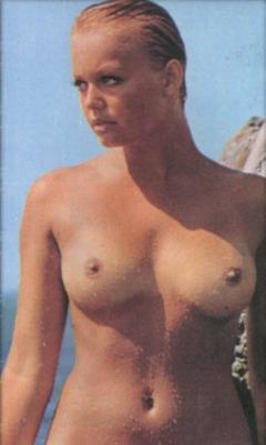 Andrea Rau topless and wet