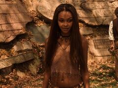 Samantha Mumba see through to tits at The Time Machine