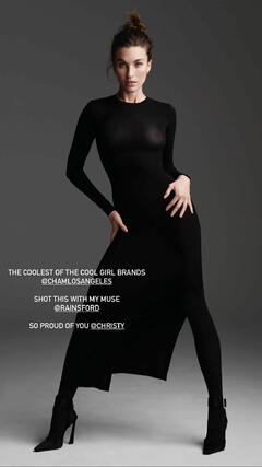 Rainey Qualley sheer nips - Cham photoshoot + bts pics - June 2023