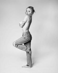 Natalie Alyn Lind topless in jeans for L'Officiel, USA - June 2026