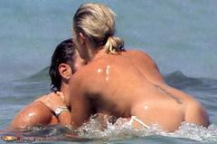 Mascia Ferri naked in a water paparazzi photo