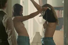 Sofia Karemyr and Josefin Asplund topless at Call Girl