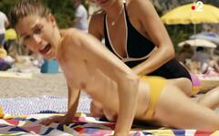 Constance Bascou topless at La peste