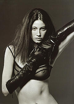 Alyssa Sutherland in see through lingerie bra