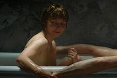 Dinara Drukarova naked in a bathtub at Grand marin