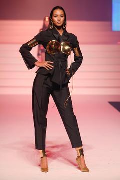 Lais Ribeiro sexy at Jean-Paul Gaultier Haute Couture show in Paris