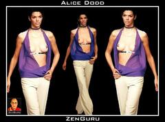 Alice Dodd topless runway collage