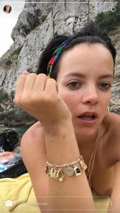 Lily Allen topless selfie from Instagram
