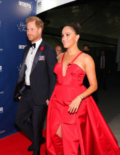Meghan Markle attending the 2021 Salute To Freedom Gala in New York