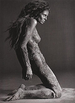 Heidi Klum posing nude