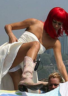 Upskirt abba Nude celebrity