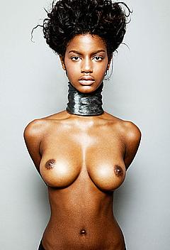 Black Ebonee Davis topless