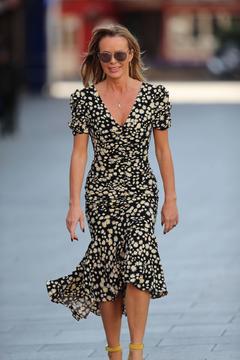 Amanda Holden leaving the Global studios the Heart Radio Breakfast show in London