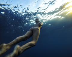 Marisa Papen nude in a water