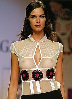 Lydia Hearst see through runway photo