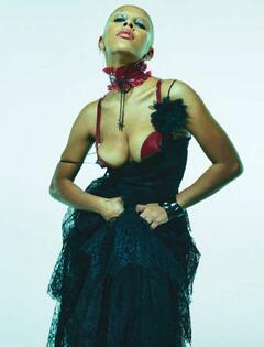 Doja Cat deep cleavage for Dazed Magazine - Winter 2022