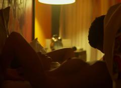 Black actress Pearl Thusi nude tits in Queen Sono