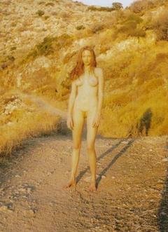 Lily Cole fully nude on a road